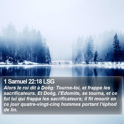 1 Samuel 22:18 LSG Bible Verse Image