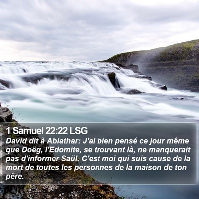 1 Samuel 22:22 LSG Bible Verse Image