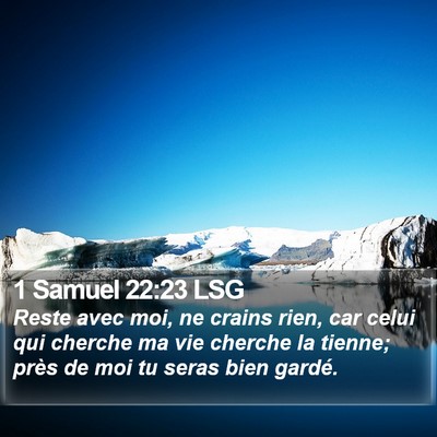1 Samuel 22:23 LSG Bible Verse Image