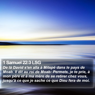 1 Samuel 22:3 LSG Bible Verse Image