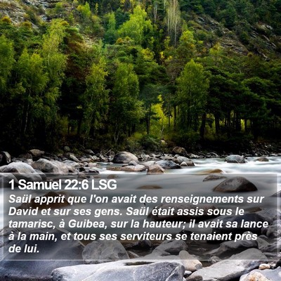 1 Samuel 22:6 LSG Bible Verse Image