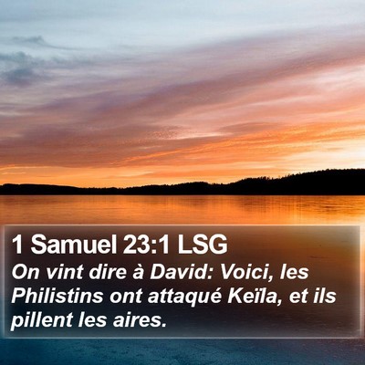 1 Samuel 23:1 LSG Bible Verse Image