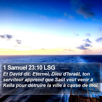 1 Samuel 23:10 LSG Bible Verse Image