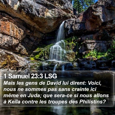 1 Samuel 23:3 LSG Bible Verse Image