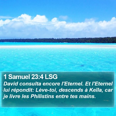 1 Samuel 23:4 LSG Bible Verse Image