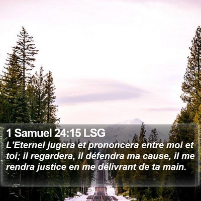 1 Samuel 24:15 LSG Bible Verse Image