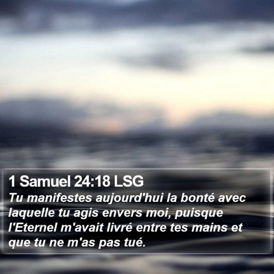 1 Samuel 24:18 LSG Bible Verse Image