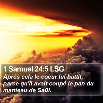 1 Samuel 24:5 LSG Bible Verse Image