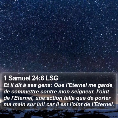 1 Samuel 24:6 LSG Bible Verse Image