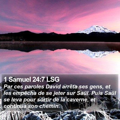 1 Samuel 24:7 LSG Bible Verse Image