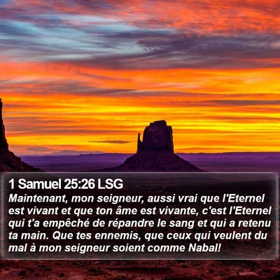 1 Samuel 25:26 LSG Bible Verse Image