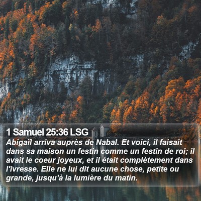 1 Samuel 25:36 LSG Bible Verse Image
