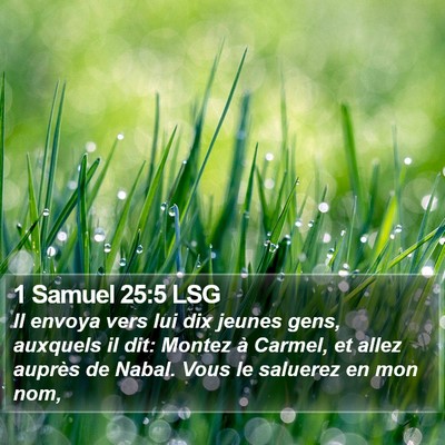 1 Samuel 25:5 LSG Bible Verse Image