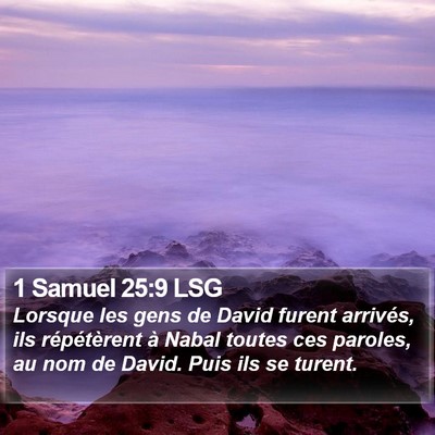1 Samuel 25:9 LSG Bible Verse Image
