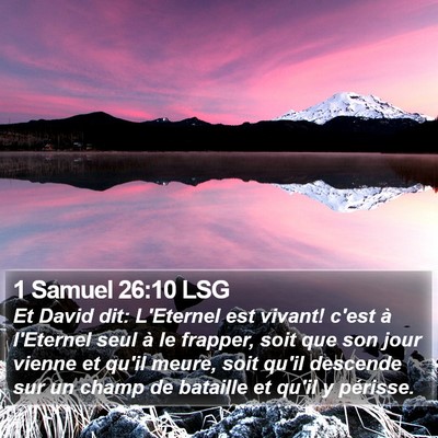 1 Samuel 26:10 LSG Bible Verse Image