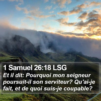 1 Samuel 26:18 LSG Bible Verse Image