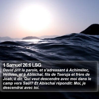 1 Samuel 26:6 LSG Bible Verse Image