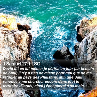 1 Samuel 27:1 LSG Bible Verse Image