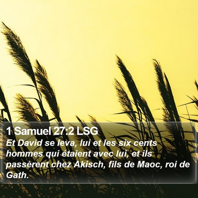 1 Samuel 27:2 LSG Bible Verse Image