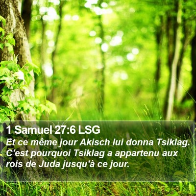 1 Samuel 27:6 LSG Bible Verse Image