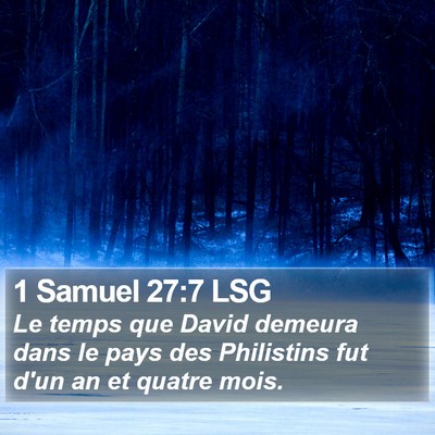 1 Samuel 27:7 LSG Bible Verse Image