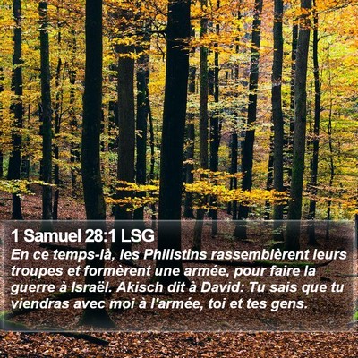 1 Samuel 28:1 LSG Bible Verse Image