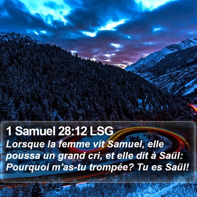 1 Samuel 28:12 LSG Bible Verse Image
