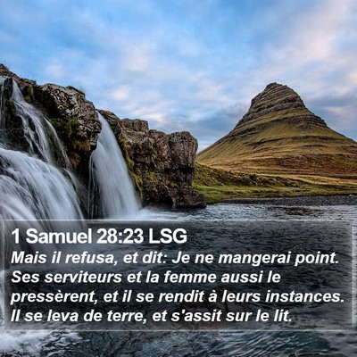 1 Samuel 28:23 LSG Bible Verse Image