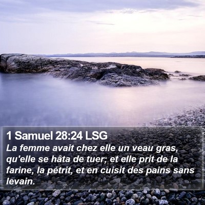1 Samuel 28:24 LSG Bible Verse Image