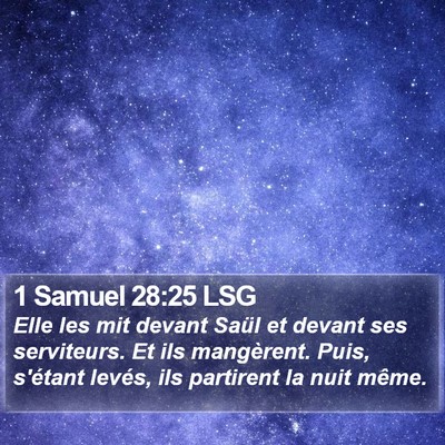 1 Samuel 28:25 LSG Bible Verse Image