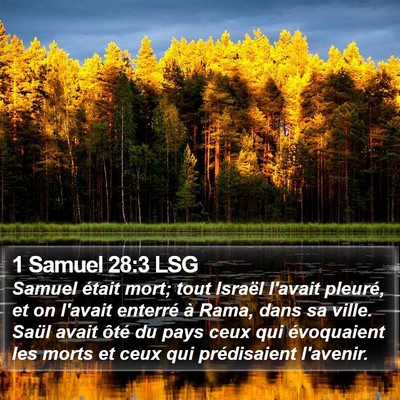 1 Samuel 28:3 LSG Bible Verse Image