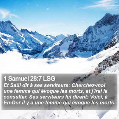 1 Samuel 28:7 LSG Bible Verse Image