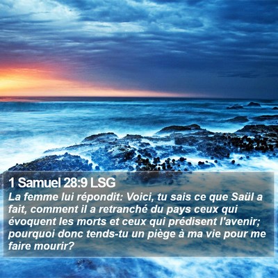 1 Samuel 28:9 LSG Bible Verse Image