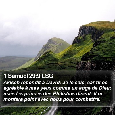 1 Samuel 29:9 LSG Bible Verse Image