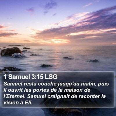 1 Samuel 3:15 LSG Bible Verse Image