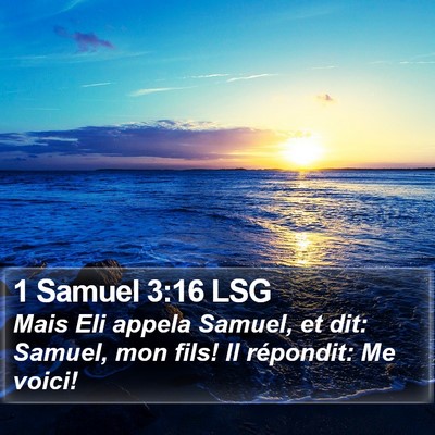 1 Samuel 3:16 LSG Bible Verse Image