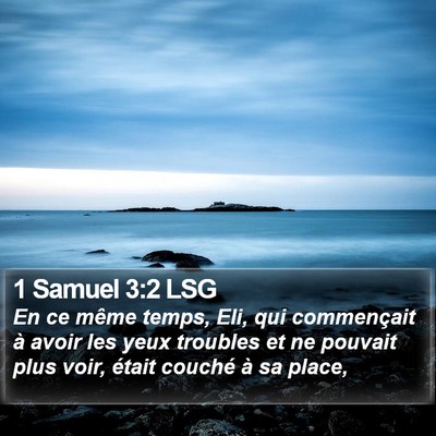 1 Samuel 3:2 LSG Bible Verse Image