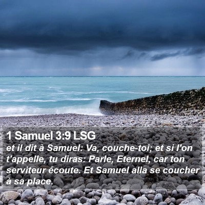 1 Samuel 3:9 LSG Bible Verse Image