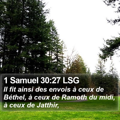 1 Samuel 30:27 LSG Bible Verse Image