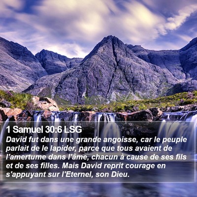 1 Samuel 30:6 LSG Bible Verse Image