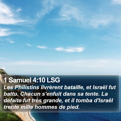 1 Samuel 4:10 LSG Bible Verse Image