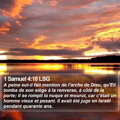 1 Samuel 4:18 LSG Bible Verse Image