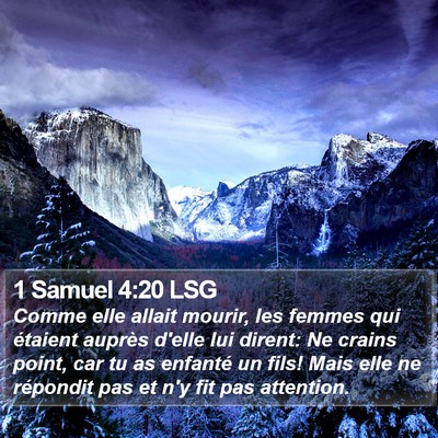1 Samuel 4:20 LSG Bible Verse Image
