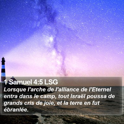 1 Samuel 4:5 LSG Bible Verse Image