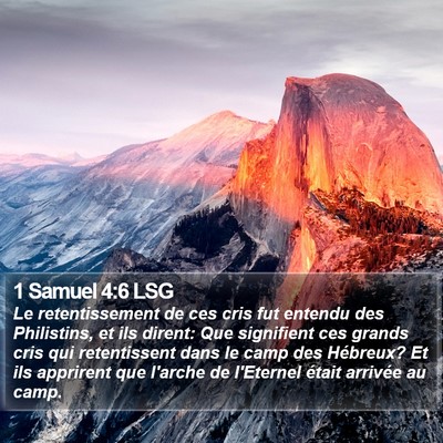 1 Samuel 4:6 LSG Bible Verse Image