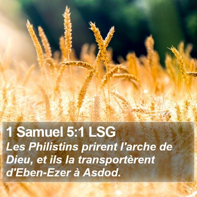 1 Samuel 5:1 LSG Bible Verse Image