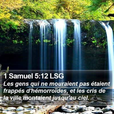 1 Samuel 5:12 LSG Bible Verse Image