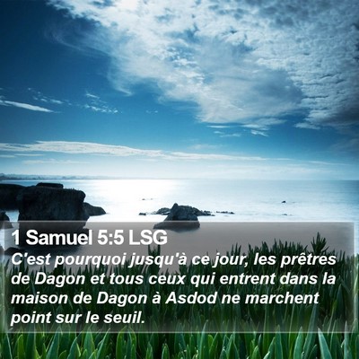 1 Samuel 5:5 LSG Bible Verse Image