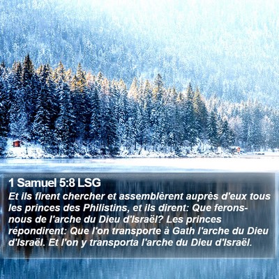 1 Samuel 5:8 LSG Bible Verse Image