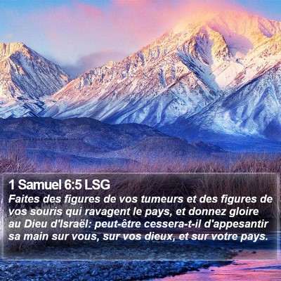 1 Samuel 6:5 LSG Bible Verse Image